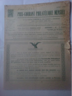 Temps Guerre Prix Courant Philatélique Illustré N°6 Tour Du Monde Aérien 1937 Portefeuilles Australie Notes Sur Bali ... - France