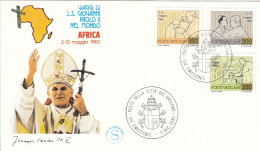 VATICAN Cover 2-89,popes Travel 1981 - Covers & Documents