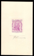 AUTRICHE(1956) Mozart. Essai En Violet, Signée Par Le Graveur WIMMER. Cette Conception N'a Pas été évidemment Reçue Par - Proofs & Reprints