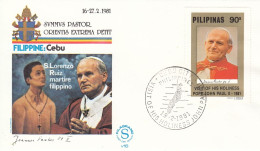 PHILIPPINES Cover 2-98,popes Travel 1981 - Papes