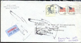 U.S.A.(1978) Vulcanologist Team. Letter Sent To Director Of NZ-French-US Team Of Vulcanologists On Mt. Erebus. Marked "R - FDC