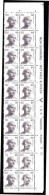 INDIA(1988) Gandhi. 60 P Black. Dry Print Running Through Right Side Of Margin Double Strip Of 10, Resulting In A Band O - Variétés Et Curiosités