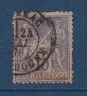France - YT N° 77 - Oblitéré - 1876 - 1876-1878 Sage (Tipo I)