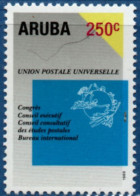 Aruba 1989 UPU Emblem 1 Value MNH - UPU (Wereldpostunie)