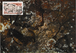 France 1973 Y&T 2043.  Carte Maximum. Grotte Préhistorique De Niaux. Antilope - Vor- Und Frühgeschichte