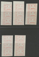 CHINA PRC / ADDED CHARGE - Dandong City, Liaoning Prov. D&O 17-0069/0073 Vert Strips Of 3 - Segnatasse