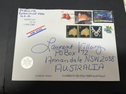 11-1-2024 (4 W 54) USA X 2 Covers Posted To Australia (during 2023) 13,5 X 15 Cm + 1 - Covers & Documents