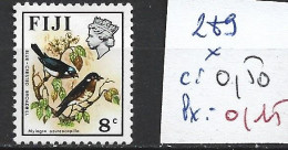 FIDJI 289 * Côte 0.50 € - Fidji (1970-...)
