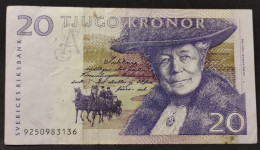 Suecia – Billete Banknote De 20 Coronas – 1991/95 - Sweden