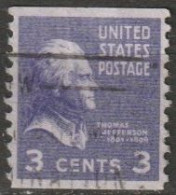 USA 1938  Mi-Nr.414 O Gestempelt Rollenmarke Thomas Jefferson ( U 73) Günstige Versandkosten - Roulettes