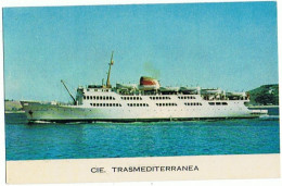 CPM..TRASMEDITERRANEA..FERRY BOATS DE 5.000 TONNES..TRAVERSEE DU DETROIT DE GIBRALTAR..COURRIER ALGECIRAS.TANGER..ALGEC - Ferries