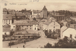 BELG288   --  HOUFFALIZE   --  LA PORTE A L " EAU  --  LA GARE  --  WAGON  --  ZUG  --   1929 - Houffalize