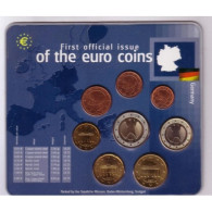 ALLEMAGNE - Coffret 8 Pièces 2002 F - Stuttgart - FIRST OFFICIAL ISSUE OF THE EURO COINS - BU - Germania