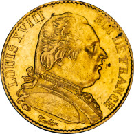 Restauration - 20 Francs Or Louis XVIII 1815 Paris - 20 Francs (or)