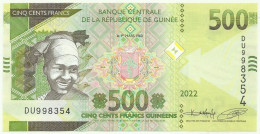 Guinea - 500 Francs - 2022 - Pick NEW - Unc. - Serie DU - République De Guinée - Guinea