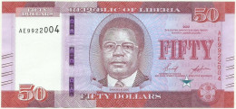 LIBERIA - 50 Dollars - 2022 - Pick: 40.a - Unc. - Série AE - Liberia