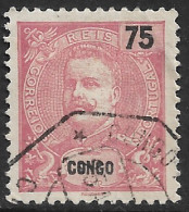 Portuguese Congo – 1898 King Carlos 75 Réis Used Stamp - Congo Portugais