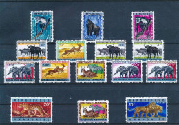 RWANDA 1961 ANIMALS FAUNA FLORA WILDLIFE ANIMALS DEFINITIVE COMPLETE SET MNH - Unused Stamps