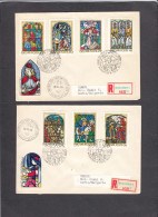 Hungary 1972 - Stained Glass Paintings, Mi-Nr. 2817/23, 2 FDC - FDC