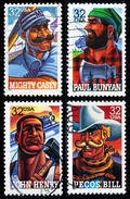 Etats-Unis / United States (Scott No.3083-86 - Folk Heroes) (o) - Used Stamps