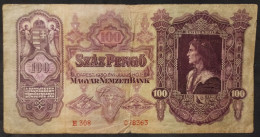 Hungría – Billete Banknote De 100 Pengo – 1930 - Hungría