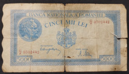 Rumania – Billete Banknote De 5.000 Lei – 1944 - Roumanie