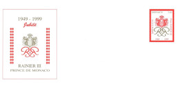 (RECTO / VERSO) RAINIER III - PRINCE DE MONACO - 1949 / 1999 JUBILE - NON VOYAGEE - Postwaardestukken