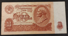 Rusia (URSS) – Billete Banknote De 10 Rublos – 1961 - Russie