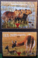 Argentinien 1996 Wildlebende Säugetiere Mi 2303/04** - Nuevos