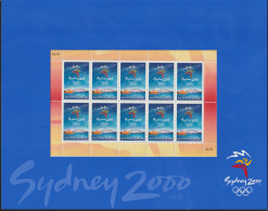 Australia 1999 45c Olympic Games, Sydney (2000) (1st Issue) Sheetlet Of 10 Stamps MNH/**. Postal Weight 0,2 Kg - Ete 2000: Sydney