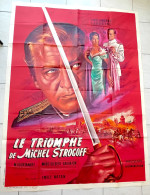 Affiche Ciné Originale TRIOMPHE DE MICHEL STROGOFF Jules Verne Curd JURGENS 1961 120X160 Modele A - Affiches & Posters
