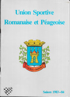 Sport, Rugby - Revue Du Club De L'USRP (Romans-Bourg De Péage) 1983 1984 - Equipes, Dirigeants, Calendrier Des Matchs - Deportes