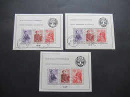 Belgien 1960 Block 26 / 2x Gestempelt Tagesstempel Eupen Und 1x Postfrisch Katalogwert 2012 Betrug 225€ - Nuevos