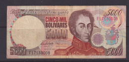 VENEZUELA - 1998 5000 Bolivars Circulated Banknote As Scans - Venezuela