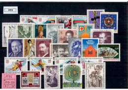 Österreich 1975 - Postfrisch MNH ** - Kompletter Jahrgang - Full Years