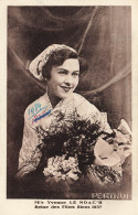 FANTAISIES - Mademoiselle Yvonne Le Noac'h - Reine Des Filets Bleus 1937 - Carte Postale Ancienne - Women