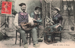 FOLKLORE - Costumes - Scène Des Veillées En Bresse - Fantaisie - Carte Postale Ancienne - Trachten