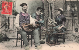 FOLKLORE - Costumes - Scène Des Veillées En Bresse - Fantaisie - Carte Postale Ancienne - Costumes