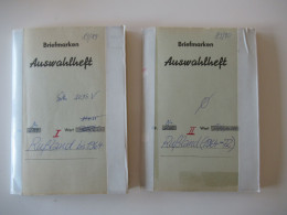 Sammlung / Interessante Auswahlhefte Russland UdSSR Ab Ca. 1900 - 1972 Viele Gestempelte Marken / Fundgrube!?! - Sammlungen (im Alben)