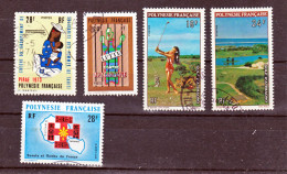 Polynésie Française  91/95 Oblitérés Used Alcoolisme Et Divers TB   Cote 30 - Used Stamps
