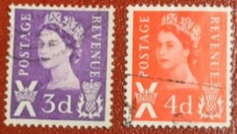 GRAN BRETAGNA 1958-1967 QUEEN ELISABETH YT 318-424 SCOTLAND - Usati