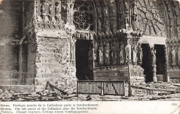 FRANCE - Reims - Portique Gauche De La Cathédrale Après Le Bombardement - Carte Postale Ancienne - Reims