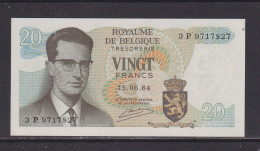 BELGIUM - 1964 20 Franc AUNC/UNC Banknote - 20 Francs