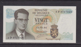 BELGIUM - 1964 20 Franc AUNC/UNC Banknote - 20 Francos