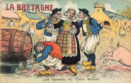 ILLUSTRATION - La Bretagne - Les Gaietés Du Cidre Breton - Carte Postale Ancienne - Sin Clasificación