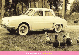 TRANSPORT - Automobile - RENAULT - DAUPHINE - 1956 - Carte Postale - Autres & Non Classés