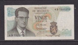 BELGIUM - 1964 20 Franc Circulated Banknote - 20 Francs