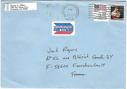 Etats-Unis - Sur Enveloppe Yvert 1793 - La Vierge Et L'Enfant - San Bernardino - Californie - 1987 - Air Mail - Storia Postale