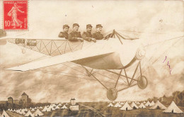 Surréalisme * Carte Photo Photo Montage * Aviation Avion Aviateurs Camp Coetquidan 1913 * Photographie Photographe - Photographs