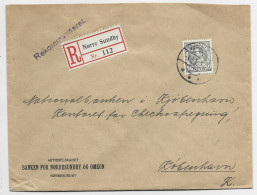 DANMARK 50 ORE SEUL SOLO LETTRE COVER REC NORRE SUNDBY 5.12.1935 TO KOBENHAVN - Covers & Documents